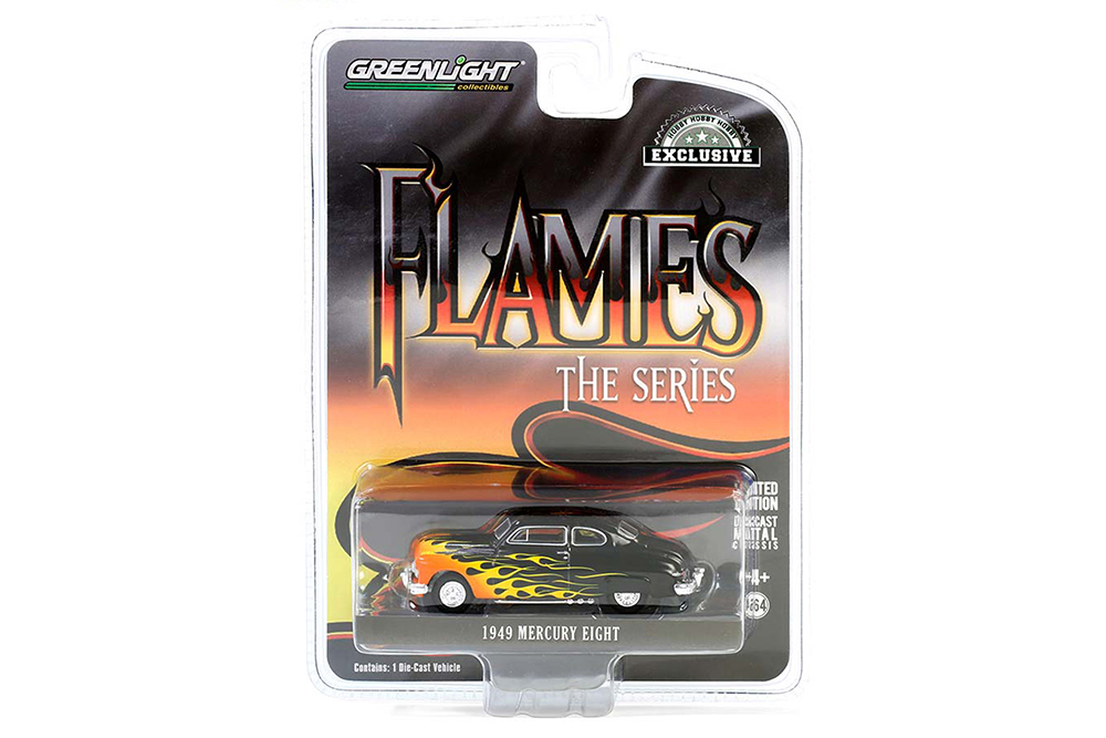 

Модель коллекционная GREENLIGHT Mercury eight coupe 1949 black with flames, Черный
