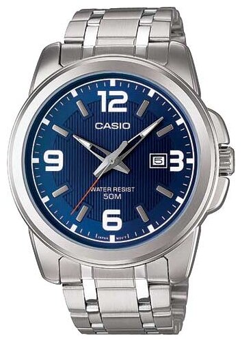 фото Наручные часы мужские casio mtp-1314d-2a серебристые