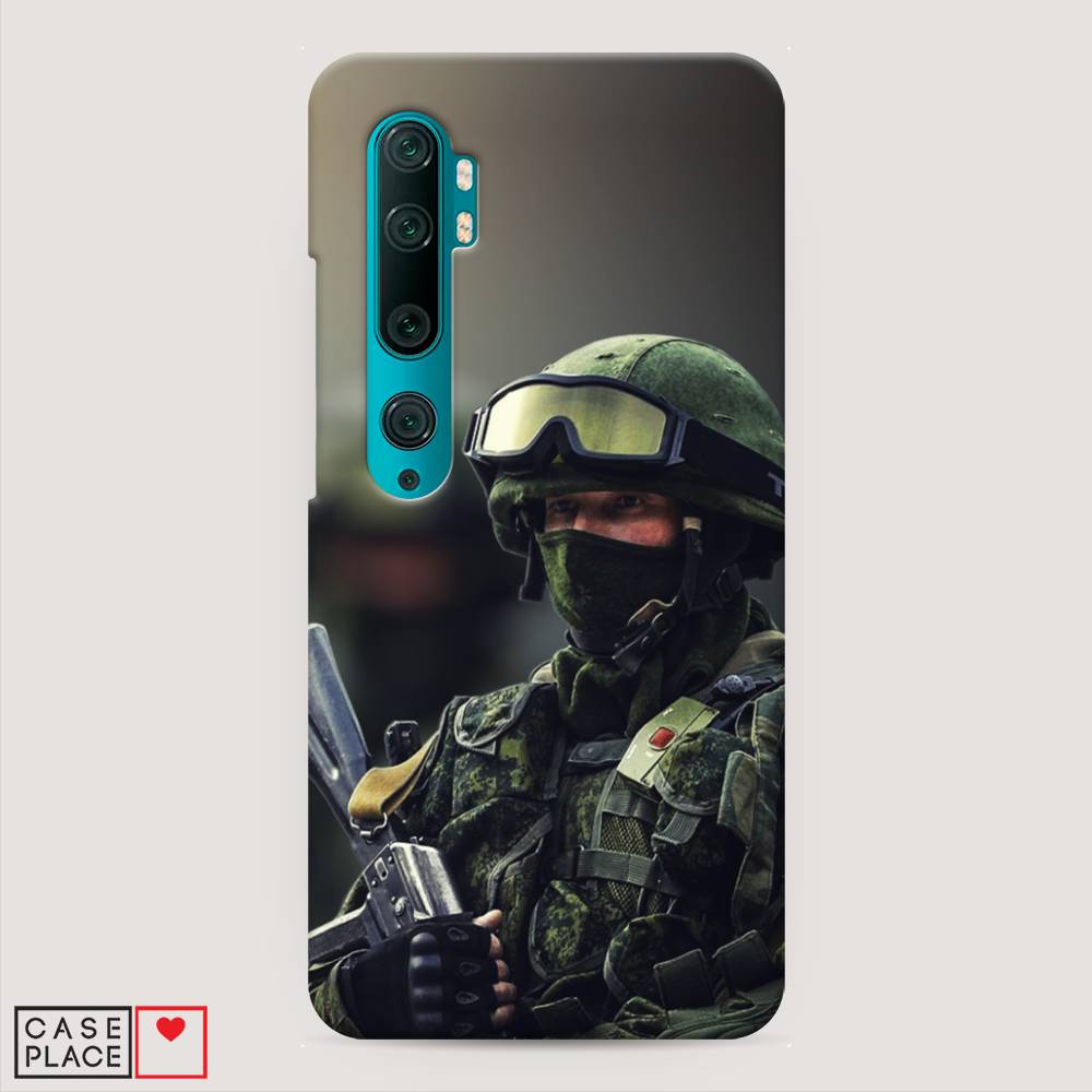 

Пластиковый чехол "Солдат" на Xiaomi Mi Note 10, 37320-4