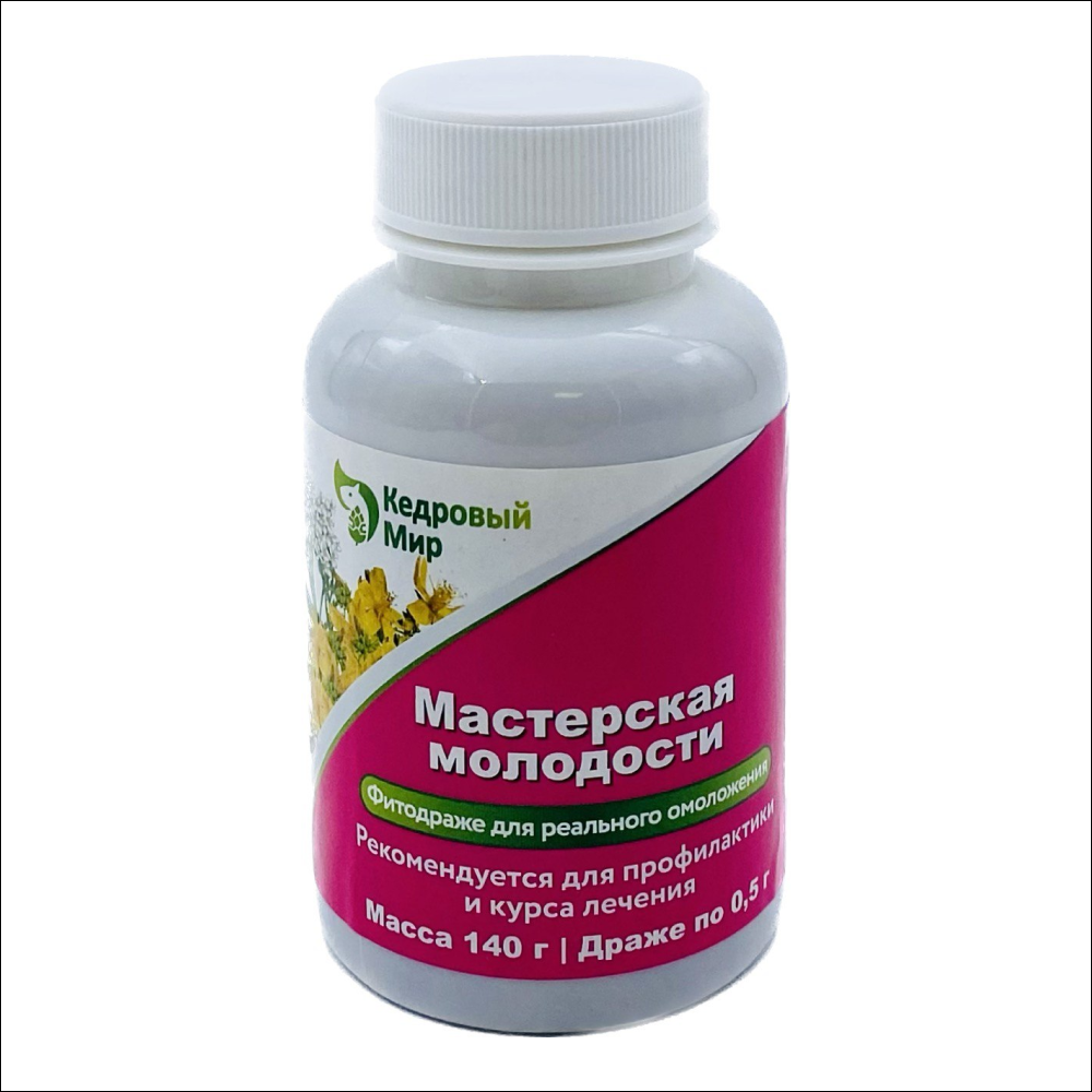 

Кедровый мир Мастерская молодости драже 140 г