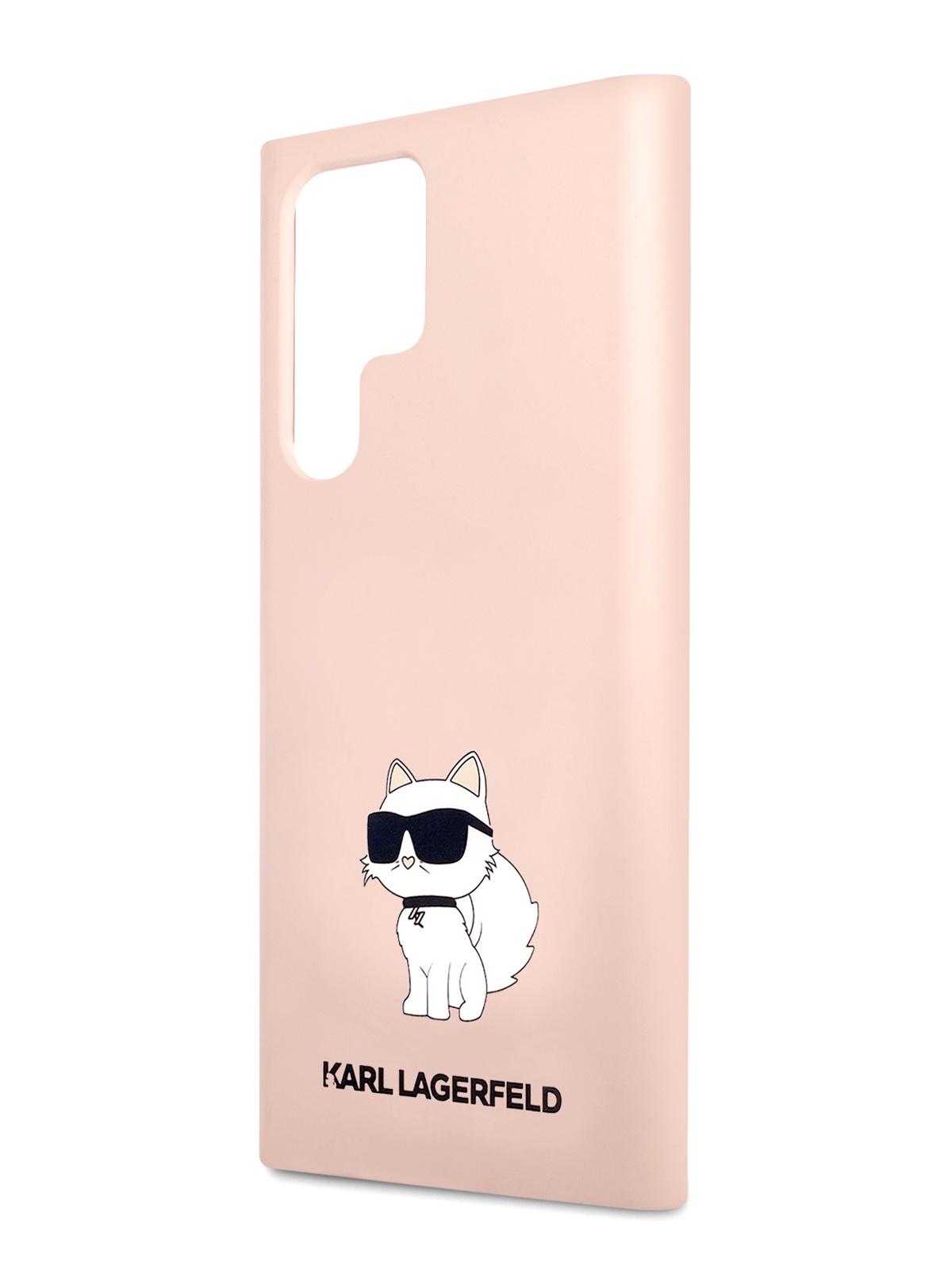 Чехол Karl Lagerfeld для Galaxy S24 Ultra с эффектом Soft touch Hard Pink