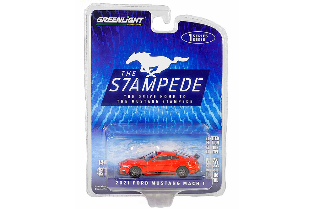 

Модель коллекционная GREENLIGHT Ford mustang mach 1 2021 race red, Красный