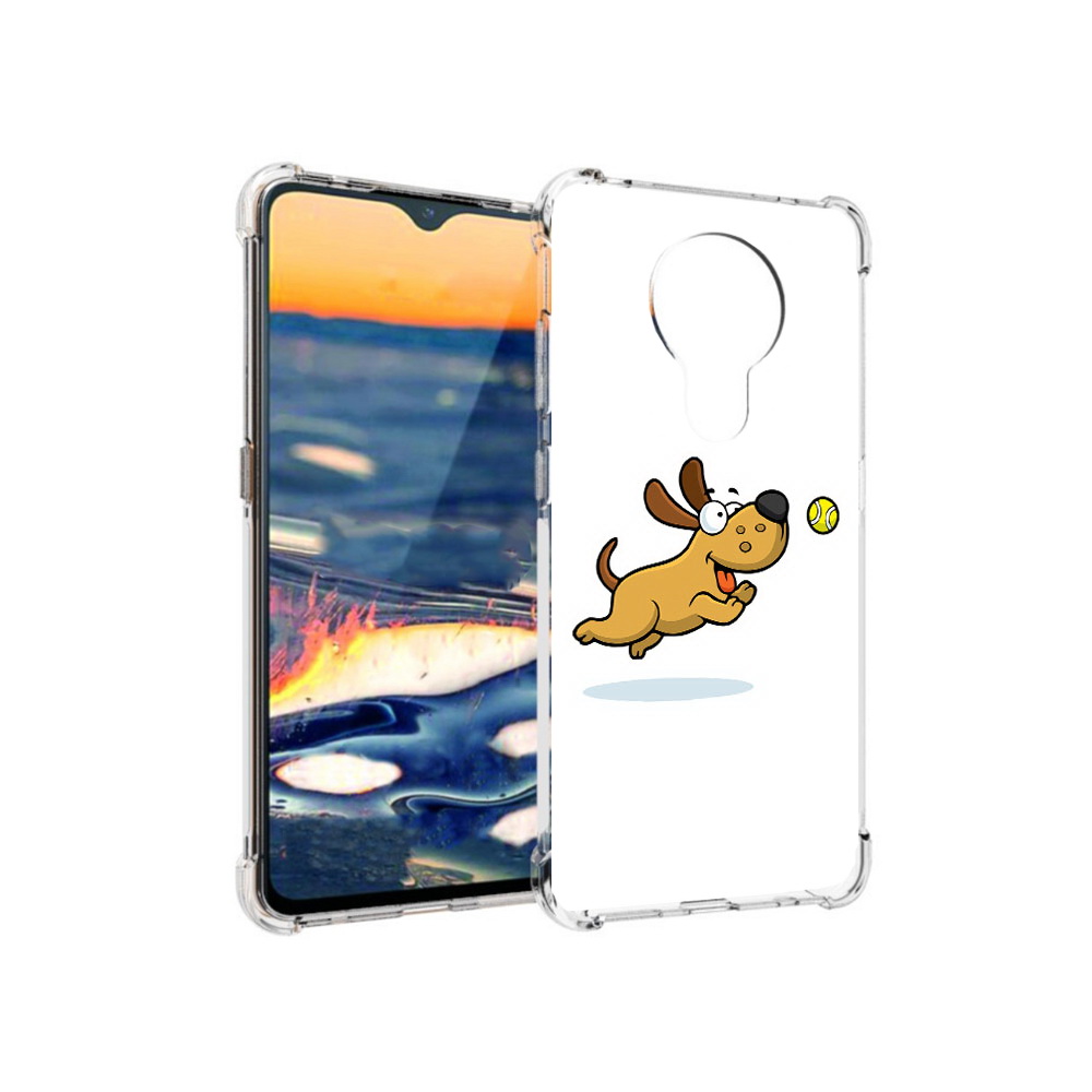 

Чехол MyPads Tocco для Nokia 5.3 пёсик (PT227052.106.563), Прозрачный, Tocco