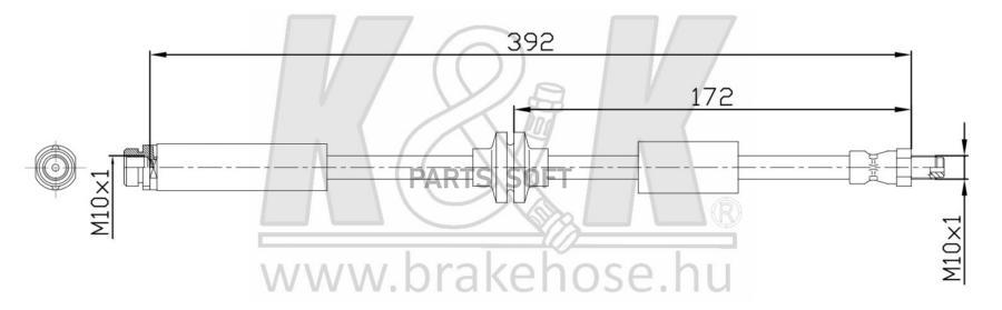 

Шланг Тормозной Volvo V 50 (Mw) 2.0 2.4 D5 03.06-