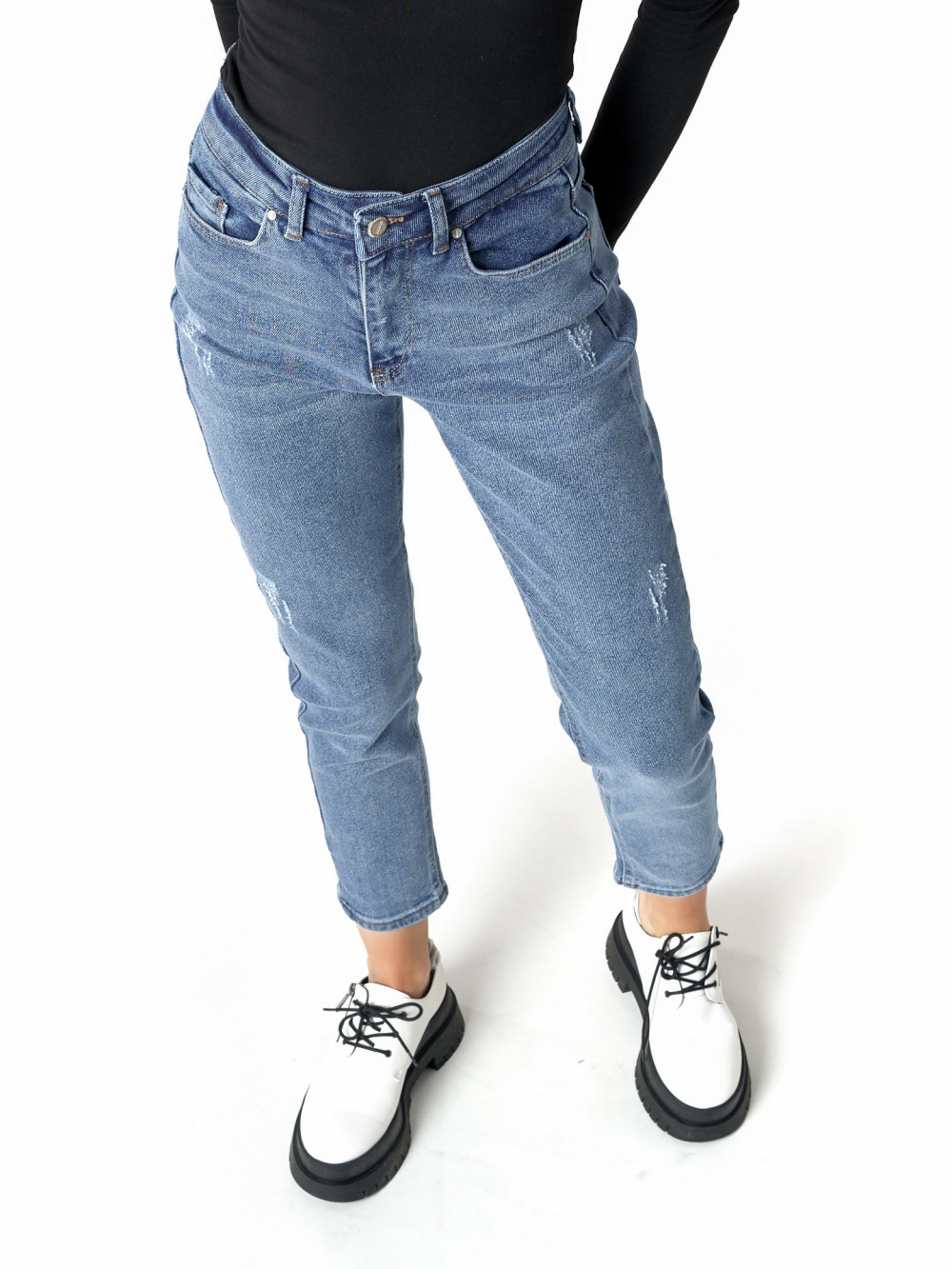 

Джинсы женские NoBrand AD537 голубые L, AD537