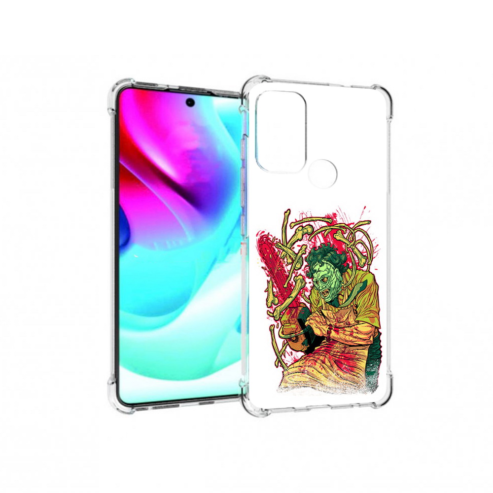 

Чехол MyPads Tocco для Motorola Moto G60S яркий мясник (PT227079.361.711), Прозрачный, Tocco