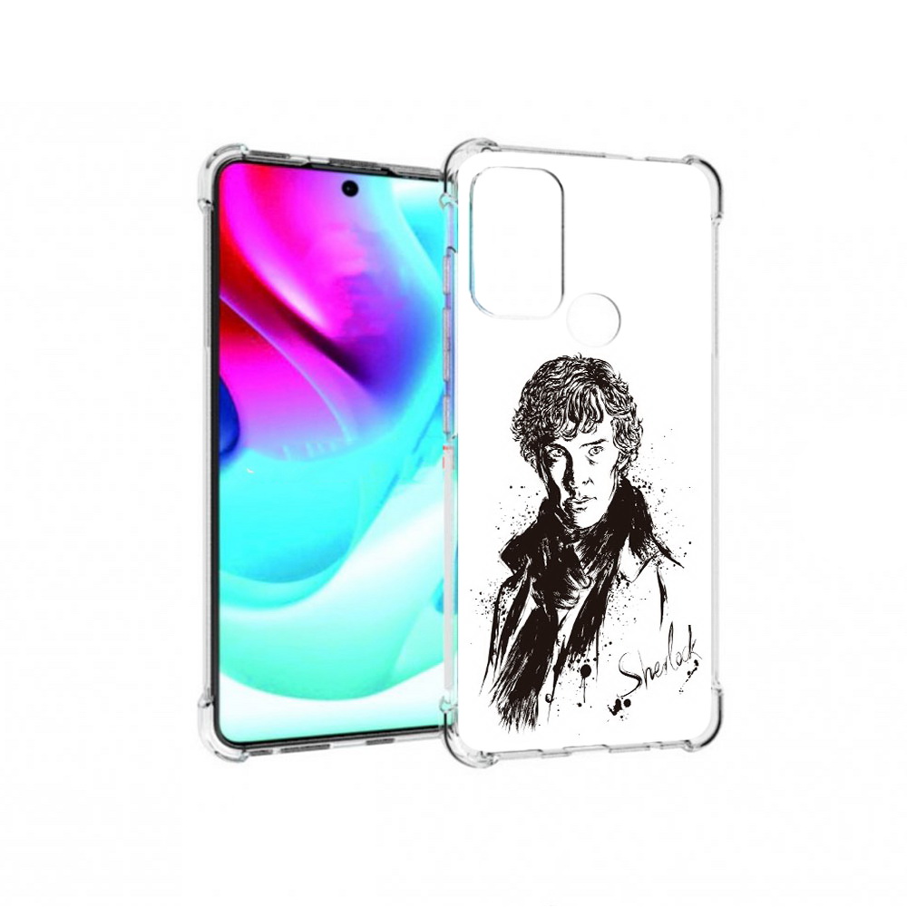 

Чехол MyPads Tocco для Motorola Moto G60S шерлок холмс портрет (PT227079.361.698), Прозрачный, Tocco