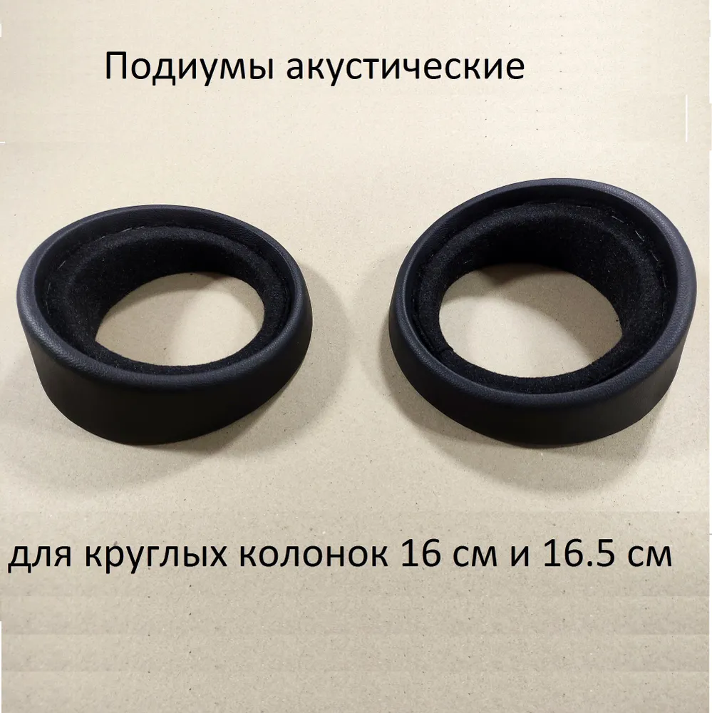 

Подиумы для динамиков ТДПК круглые 16 см, Черный, круглые 16
