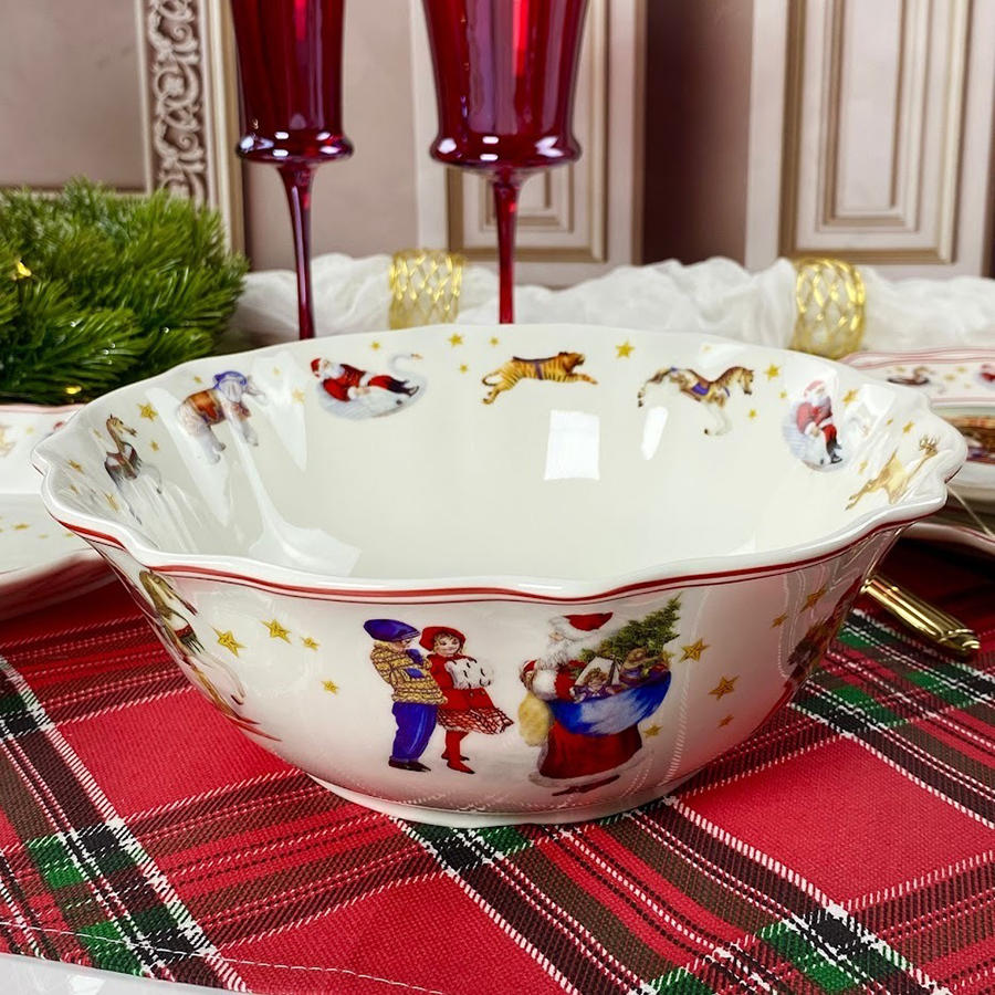 

Салатник Lenardi Новый год, фарфор, 23 см, Ленарди-Салатники1-56