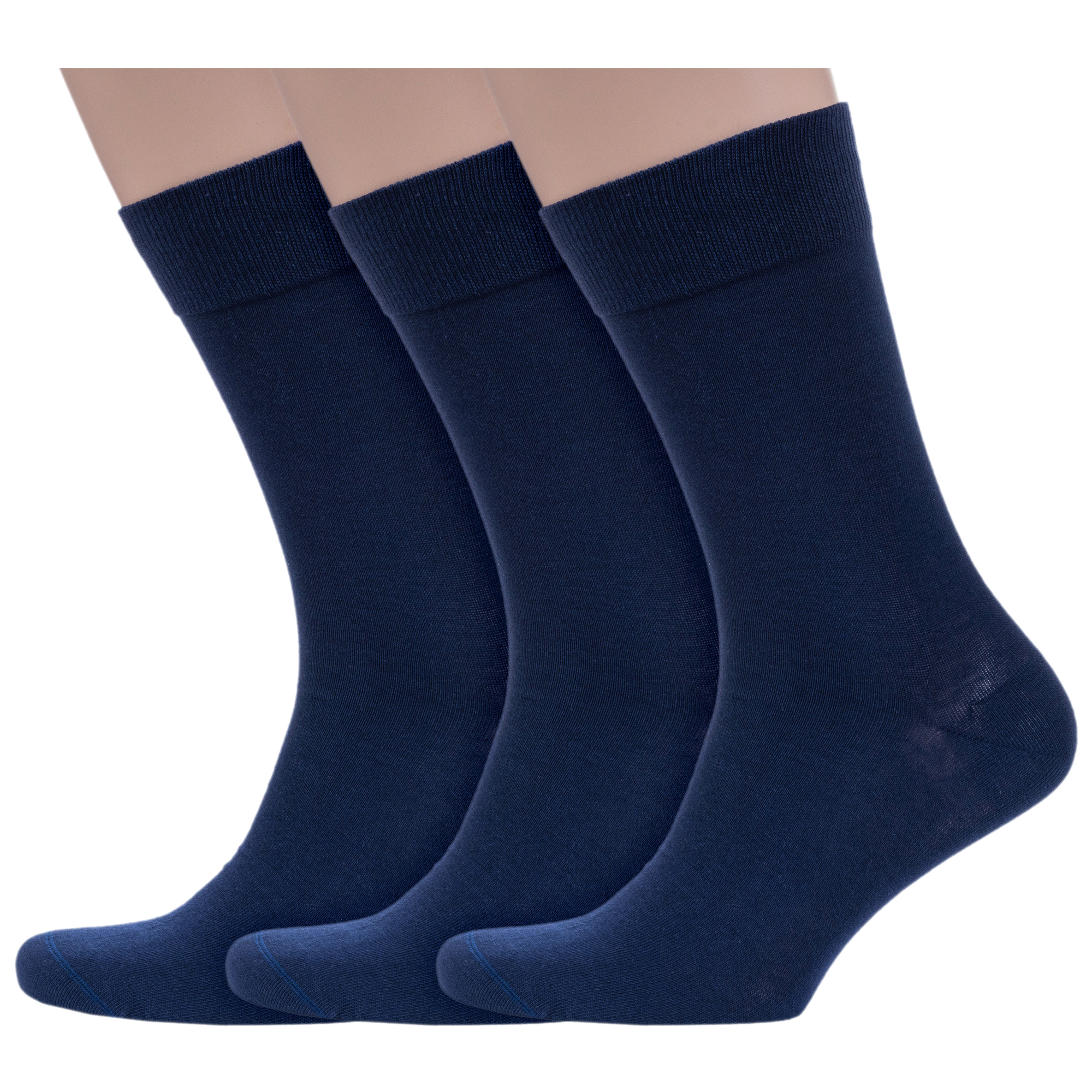 

Комплект носков мужских Grinston socks 3-15D2 синих 25, Синий, 3-15D2
