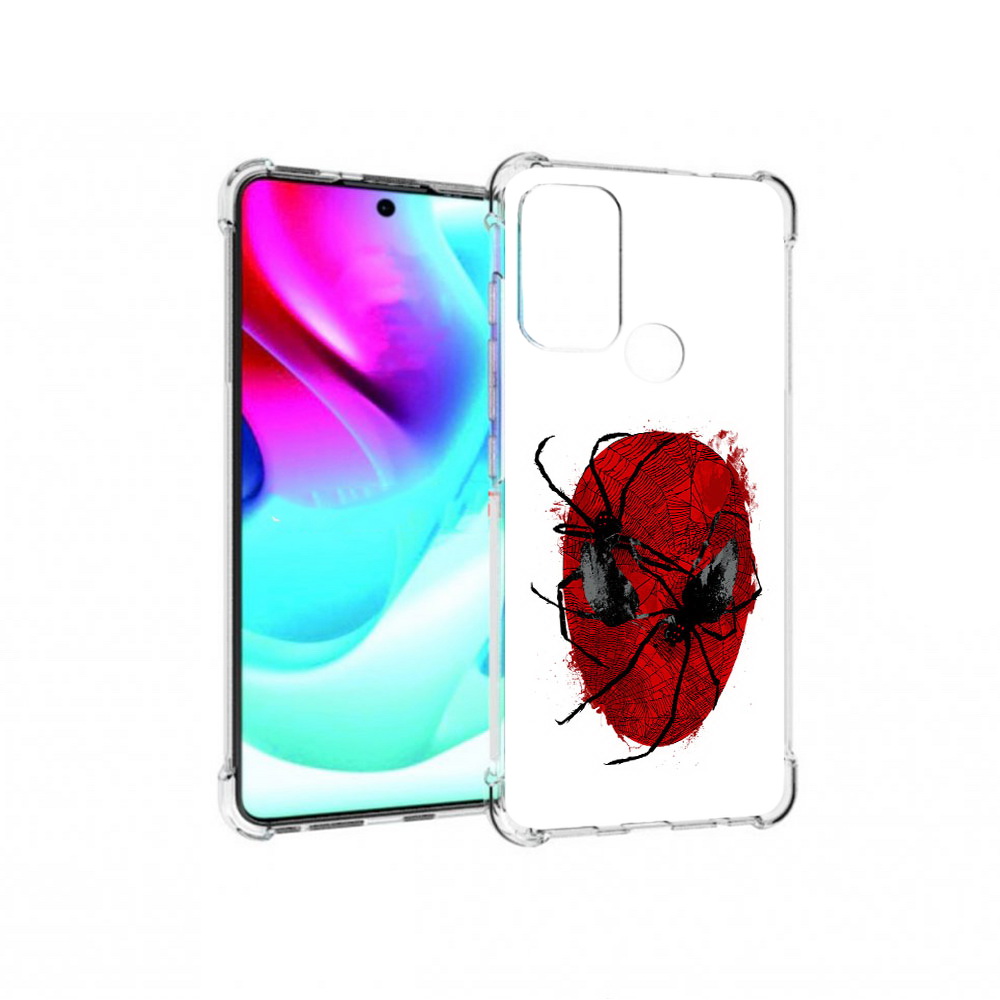 

Чехол MyPads Tocco для Motorola Moto G60S человек паук (PT227079.361.673), Прозрачный, Tocco