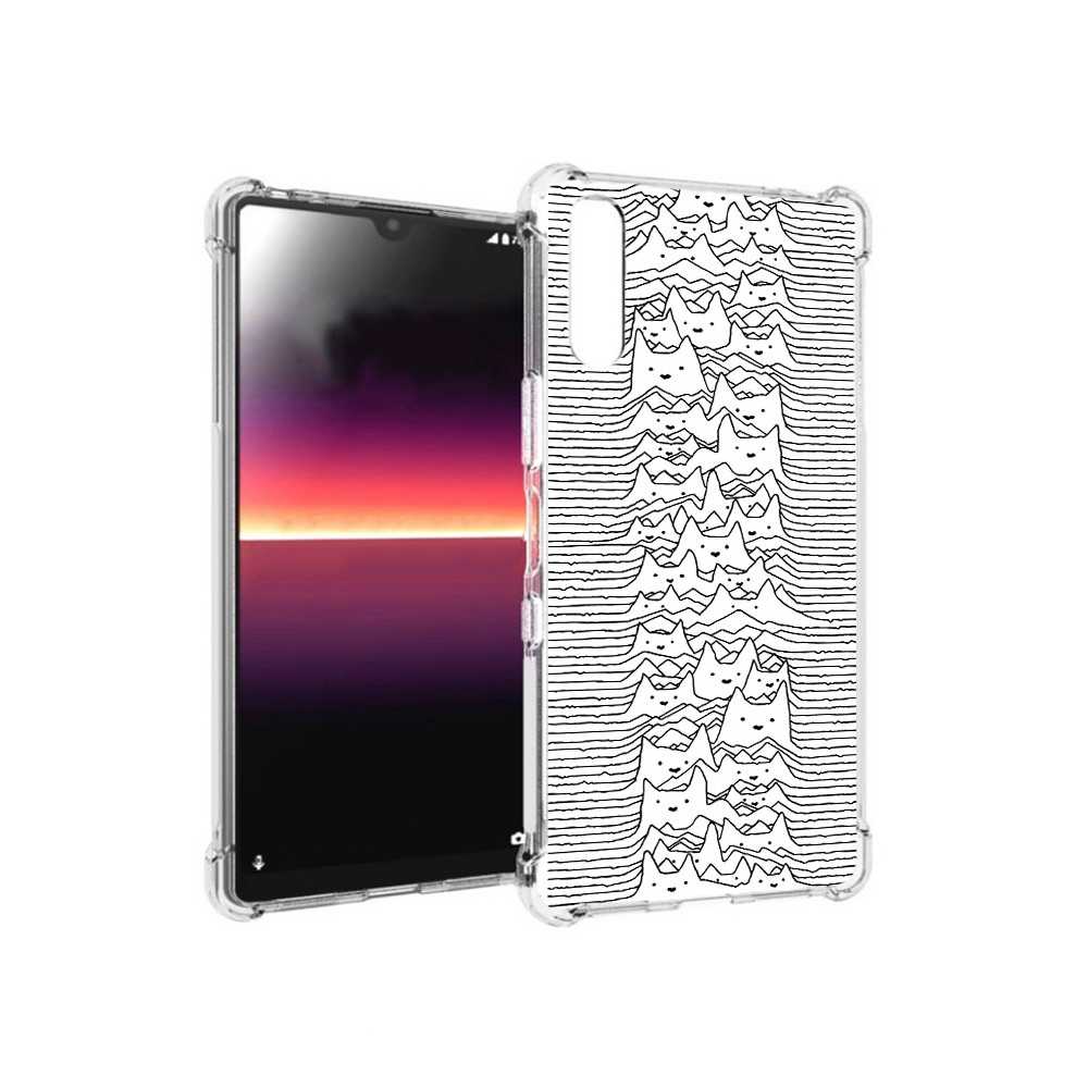 

Чехол MyPads Tocco для Sony Xperia L4 черно белые коты 3D (PT227010.235.682), Прозрачный, Tocco