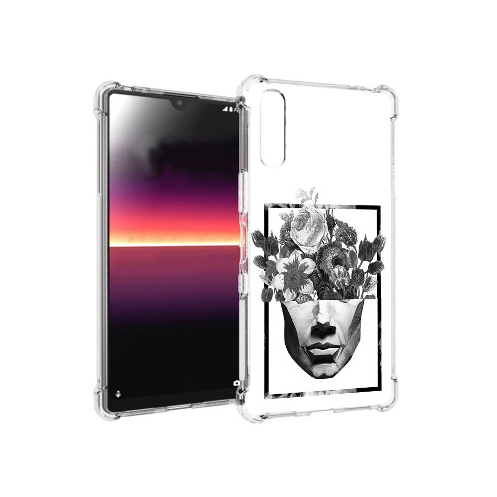 

Чехол MyPads Tocco для Sony Xperia L4 черно белая ваза в абстракции (PT227010.235.678), Прозрачный, Tocco