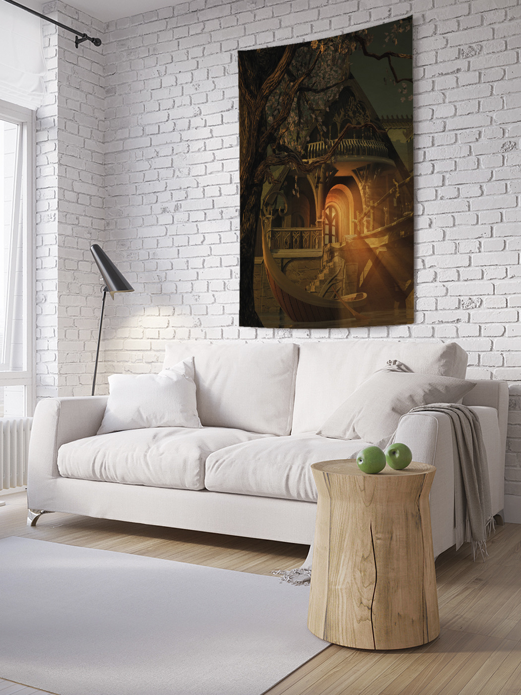 

Вертикальное фотопанно на стену JoyArty Фантастическая обитель 150x200 см, Фантастическая обитель