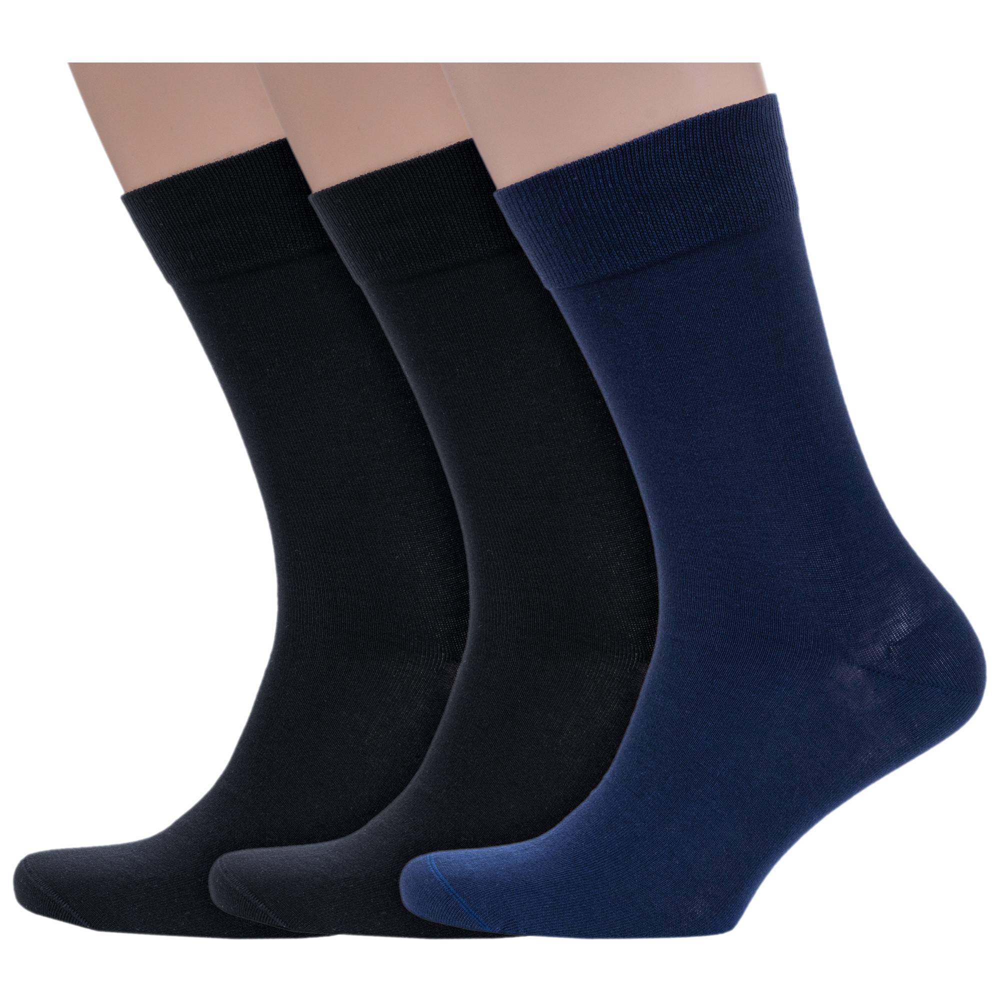 

Комплект носков мужских Grinston socks 3-15D2 разноцветных 29, Черный;синий, 3-15D2