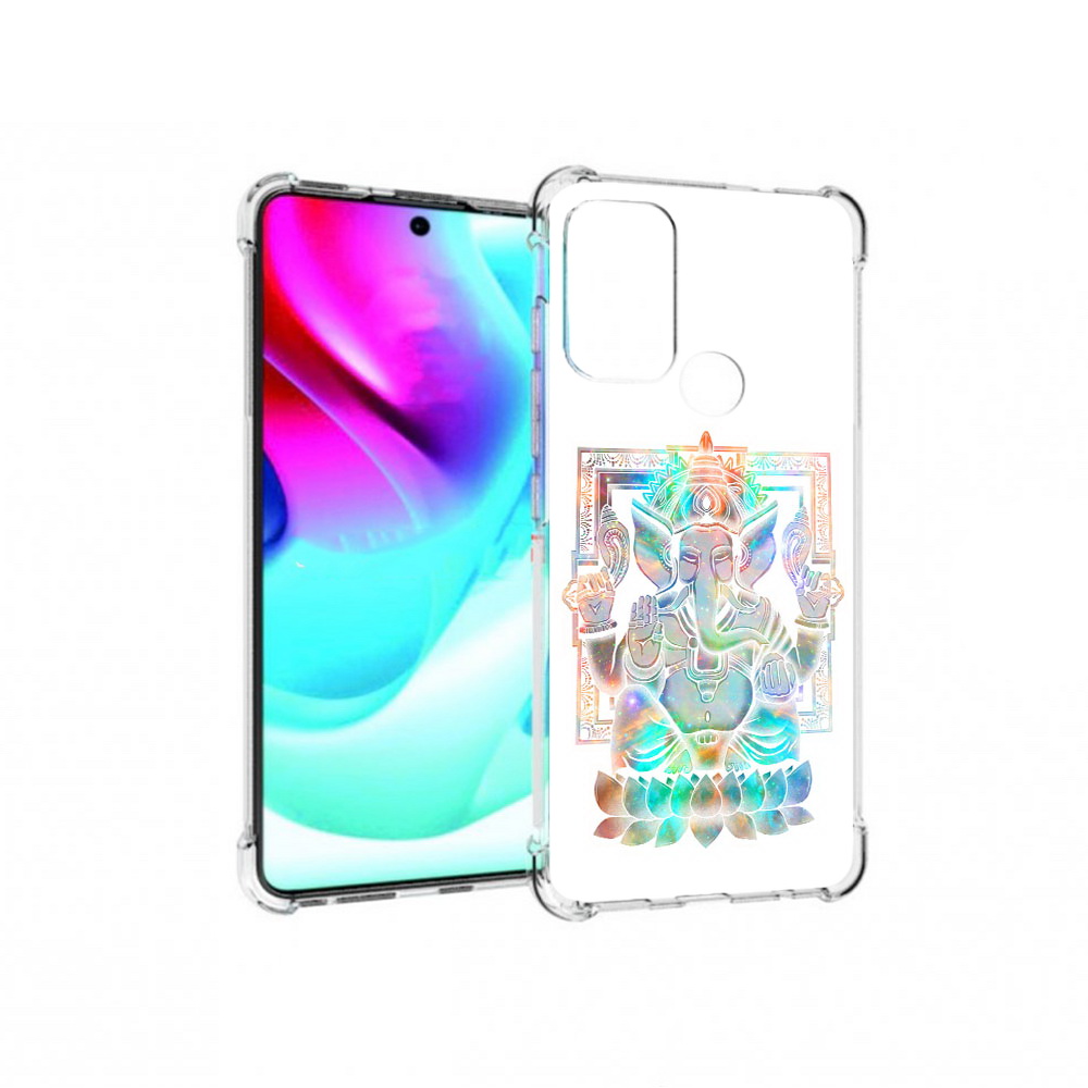 

Чехол MyPads Tocco для Motorola Moto G60S умный слон (PT227079.361.654), Прозрачный, Tocco