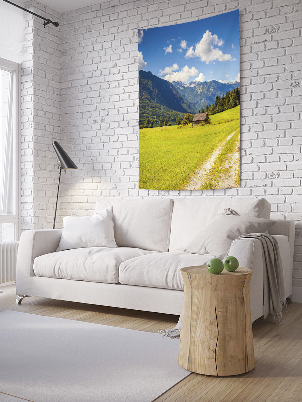 

Вертикальное фотопанно на стену JoyArty Домик в горах 150x200 см, Домик в горах