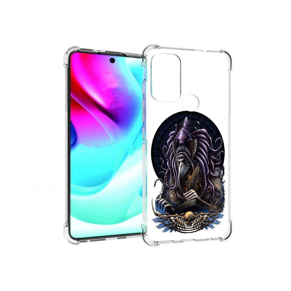 

Чехол MyPads Tocco для Motorola Moto G60S умный ворон (PT227079.361.650), Прозрачный, Tocco