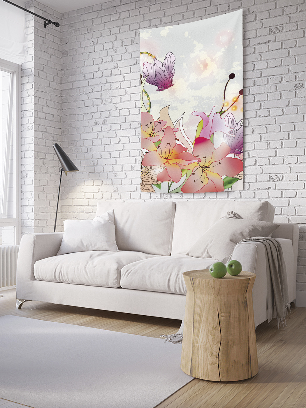 

Вертикальное фотопанно на стену JoyArty Акварельное цветение 150x200 см, Акварельное цветение