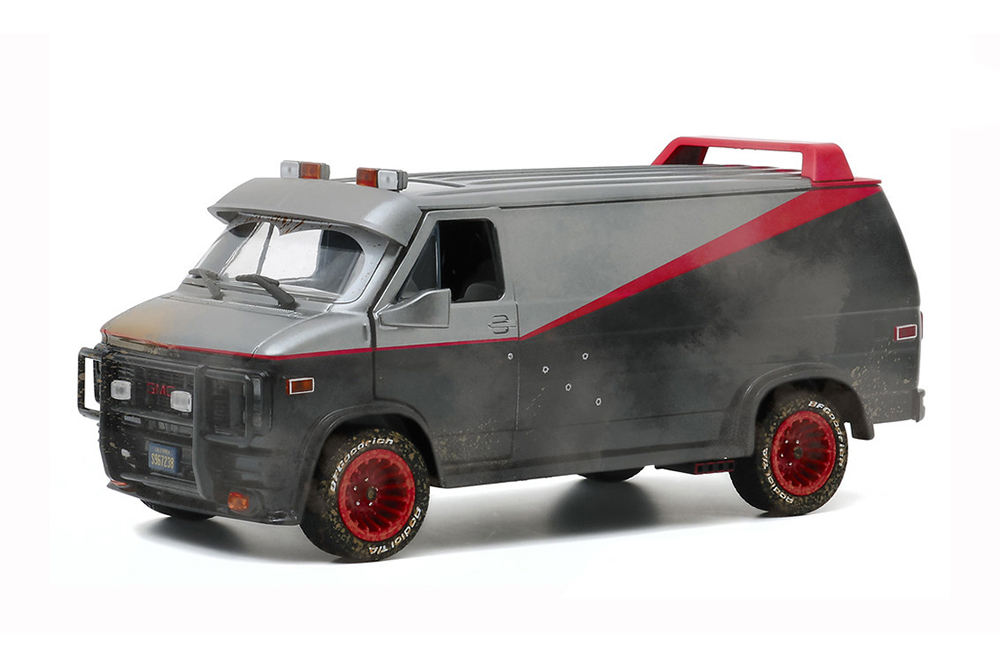 

Gmc vandura (фургон) 1983 с пулевыми повреждениями (из телесериала "команда а"), Черный
