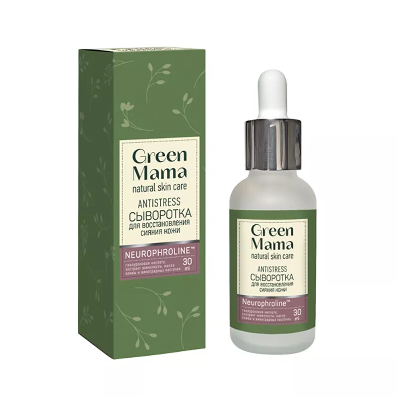 Купить Сыворотка Green Mama для восстановления сияния кожи Antistress, 30 мл