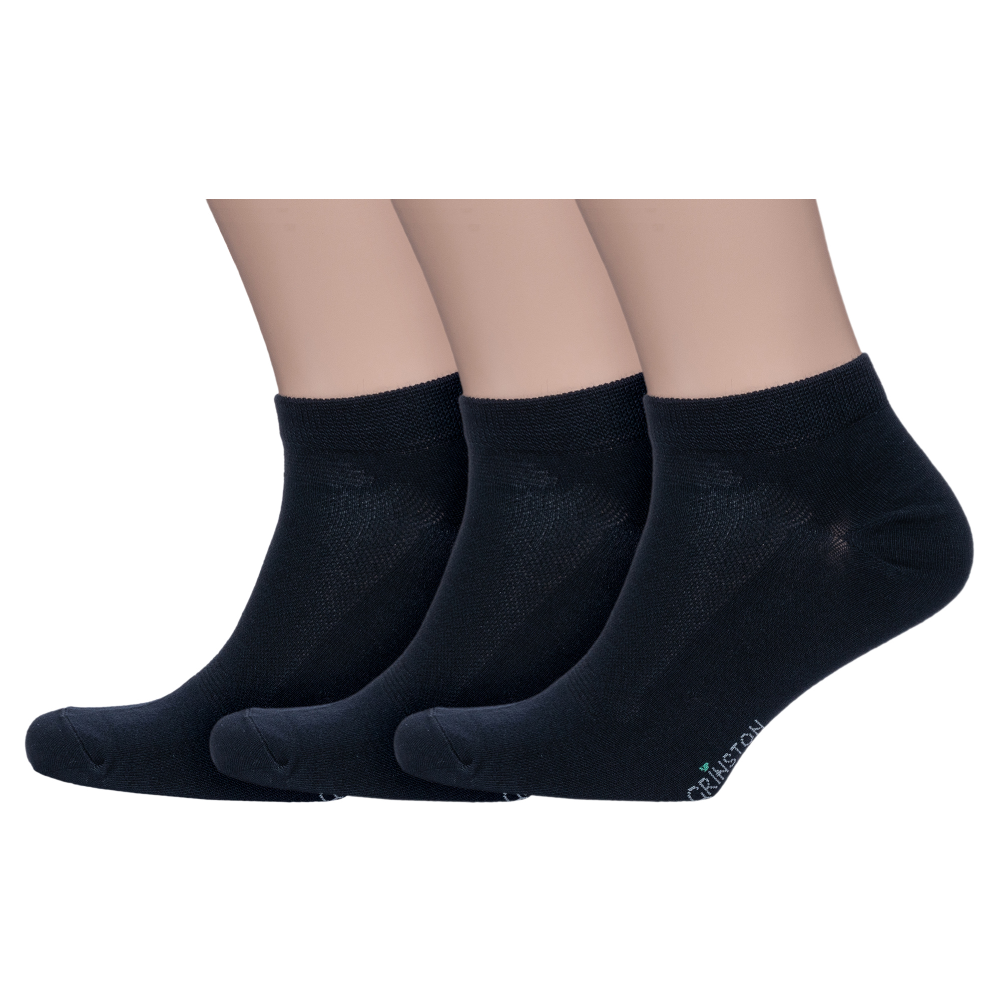 

Комплект носков унисекс Grinston socks 3-15D33 черных 27-29, Черный, 3-15D33