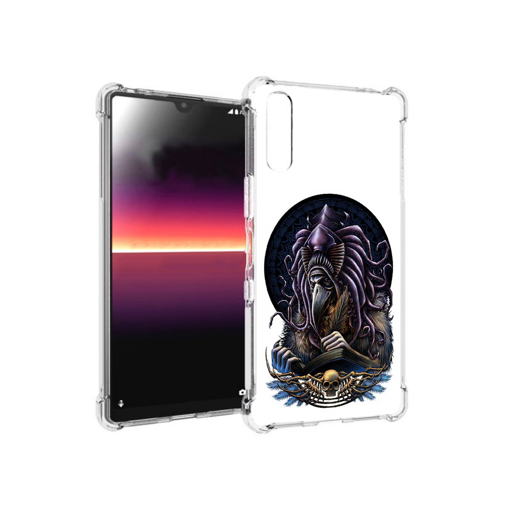 

Чехол MyPads Tocco для Sony Xperia L4 умный ворон (PT227010.235.650), Прозрачный, Tocco