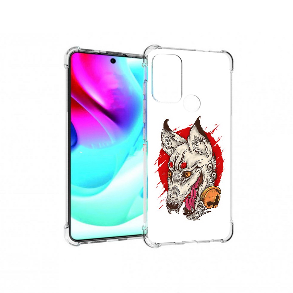 

Чехол MyPads Tocco для Motorola Moto G60S страшная собака (PT227079.361.627), Прозрачный, Tocco