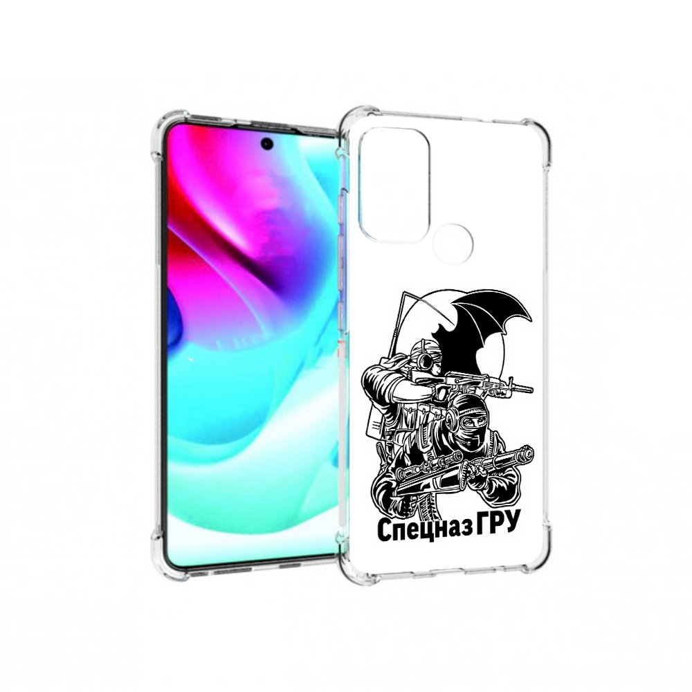 

Чехол MyPads Tocco для Motorola Moto G60S спецназ гру (PT227079.361.618), Прозрачный, Tocco