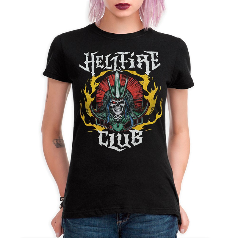 

Футболка женская Dream Shirts Hellfire Club Очень странные дела-1 черная 2XL, Черный, Hellfire Club Очень странные дела-1