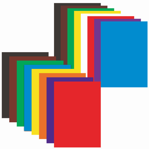 Набор цветной бумаги и картона Юнландия Планеты (8+8 цветов, А4, 200х290мм) 45 уп