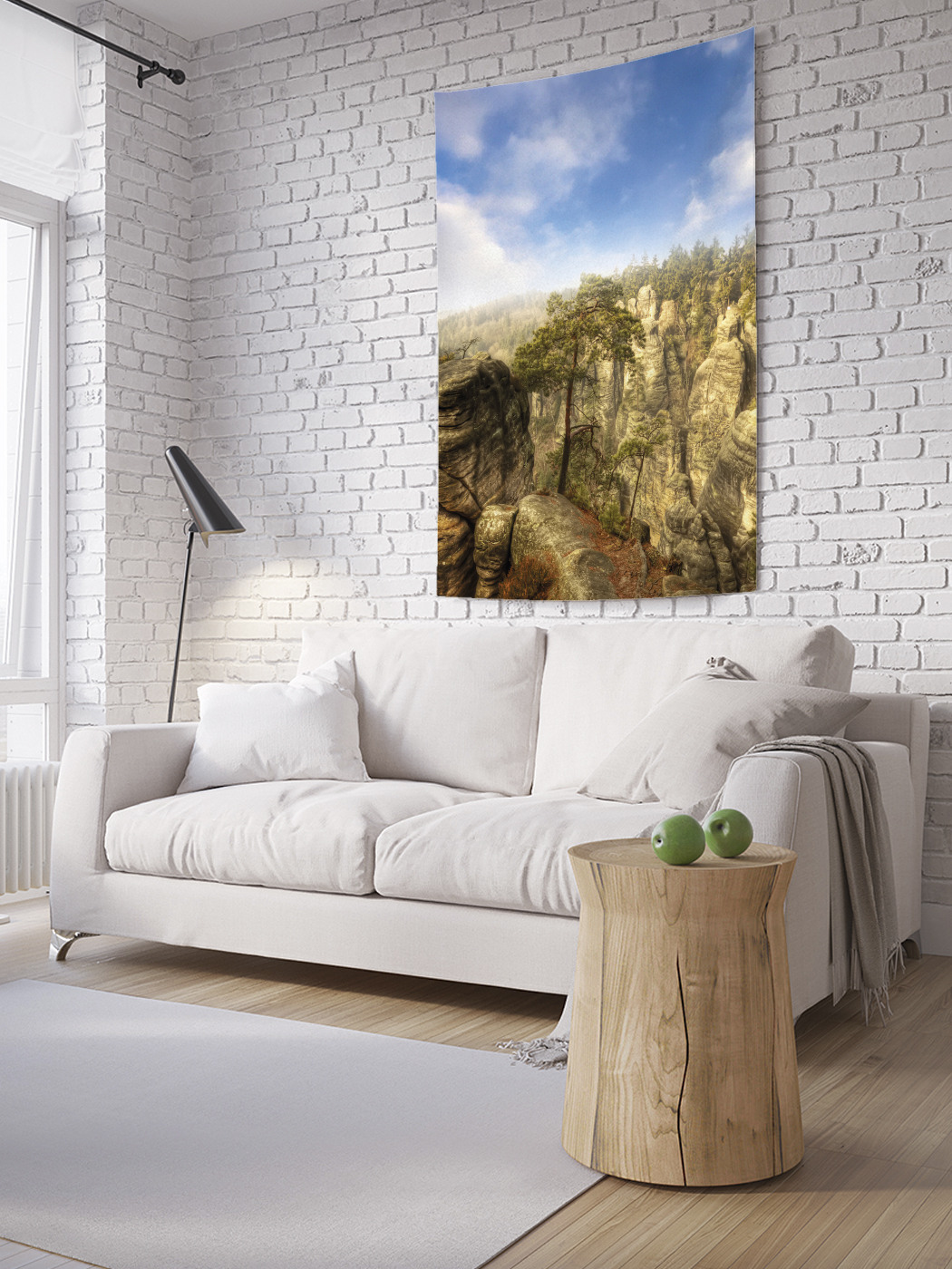 

Вертикальное фотопанно на стену JoyArty Горный пейзаж 150x200 см, Горный пейзаж