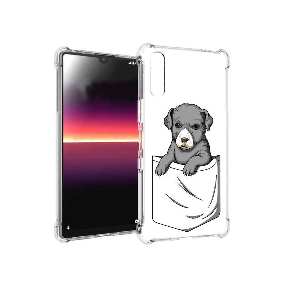 

Чехол MyPads Tocco для Sony Xperia L4 собачка в кармане (PT227010.235.611), Прозрачный, Tocco
