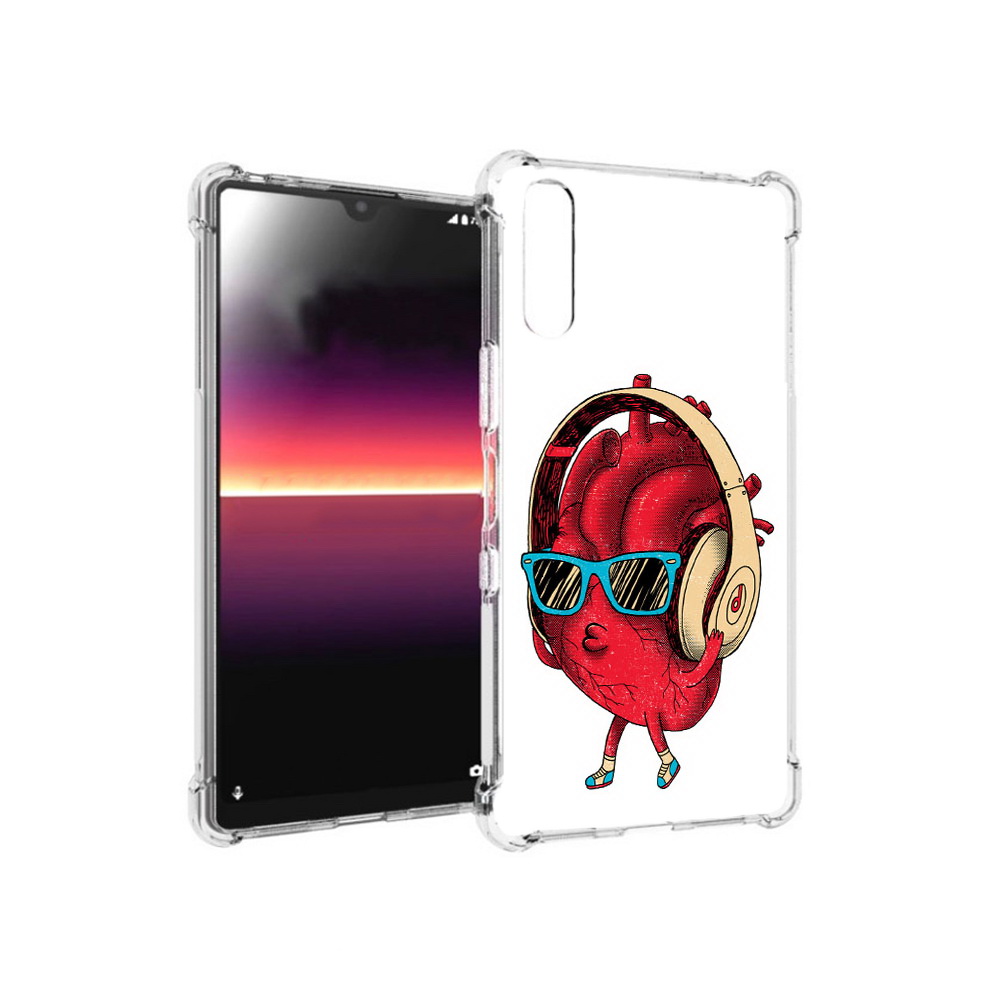 

Чехол MyPads Tocco для Sony Xperia L4 слушай сердце (PT227010.235.609), Прозрачный, Tocco