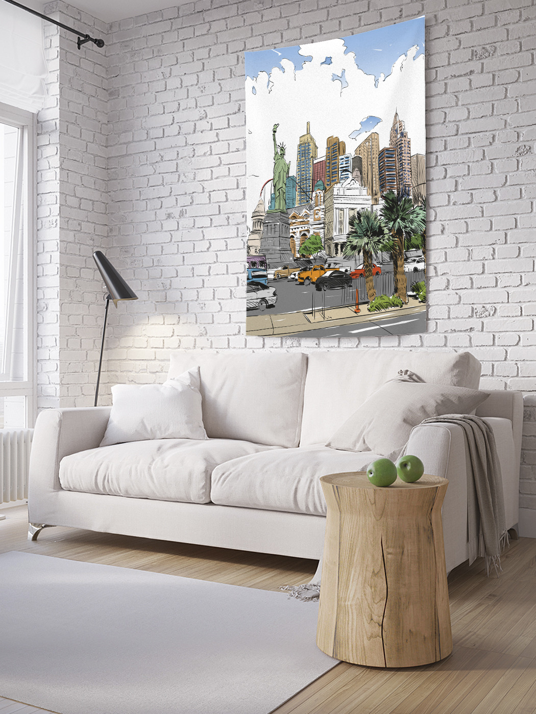 

Вертикальное фотопанно на стену JoyArty Мультяшный город Лас Вегас 150x200 см, Мультяшный город Лас Вегас