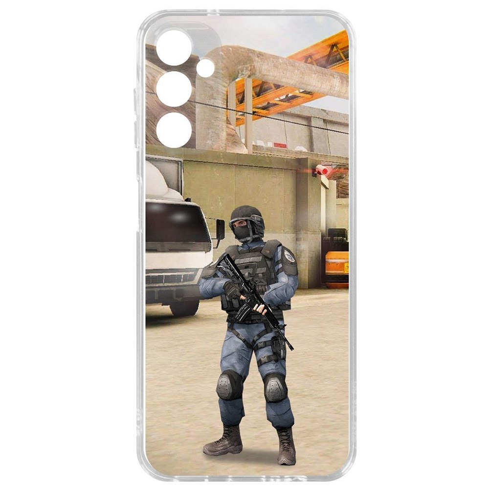 Чехол-накладка Case Cтандофф 2 (Standoff 2) - GIGN для Samsung Galaxy A14 4G (A145) 600015380532 прозрачный