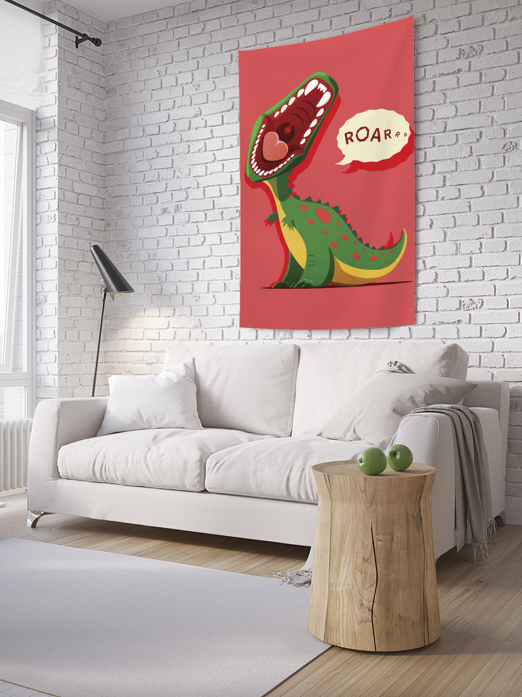 

Вертикальное фотопанно на стену JoyArty Пасть динозавра 150x200 см, Пасть динозавра