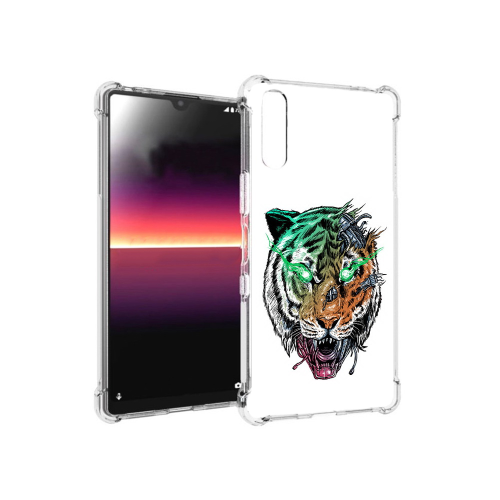 

Чехол MyPads Tocco для Sony Xperia L4 робо-тигр (PT227010.235.584), Прозрачный, Tocco