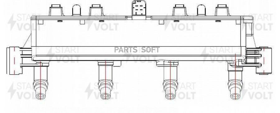 

Катушка зажигания для а/м Peugeot/Citroen 206 (98-)/307 (01-) 1.4i KFW/KFV (SC 2018) START