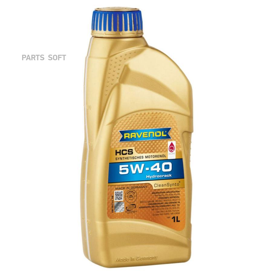 

Моторное масло Ravenol синтетическое hcs 5w40 1л
