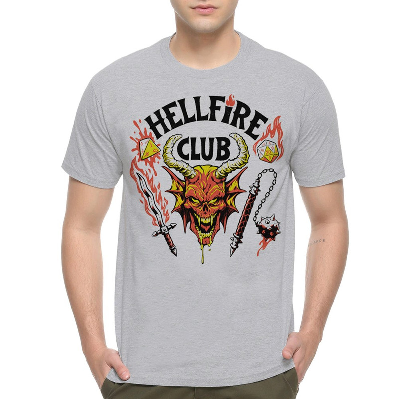 

Футболка мужская Dream Shirts Stranger Things Очень странные дела Hellfire Club серая 3XL, Серый, Stranger Things Очень странные дела Hellfire Club