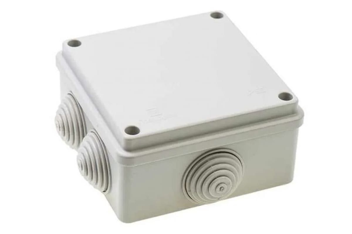 

Распределительная коробка GREENEL наружного монтажа 100х100х45 IP44 GE41231-07, Серый