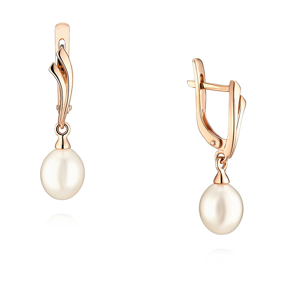 

Серьги из красного золота ADAMAS 2456602/01-А50-727, жемчуг культивированный, 2456602/01-А50-727