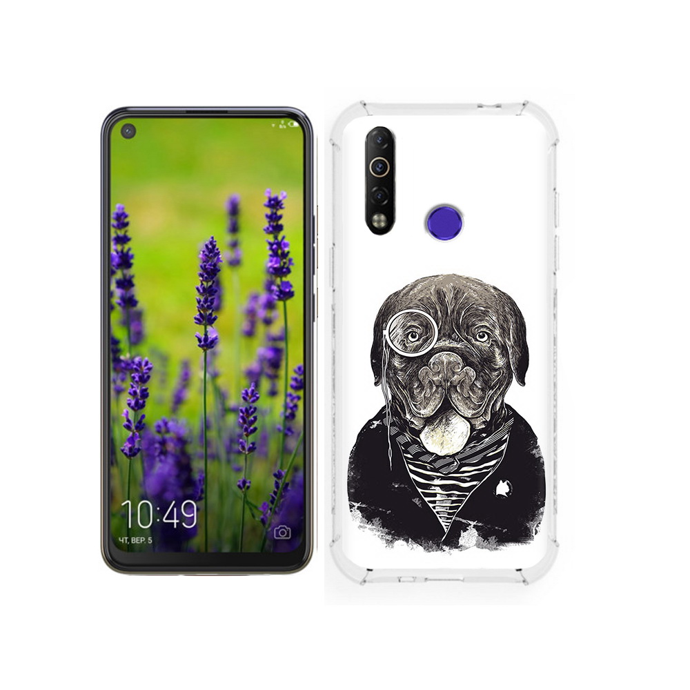 

Чехол MyPads Tocco для Tecno Camon 12 солидный песик, Прозрачный, Tocco