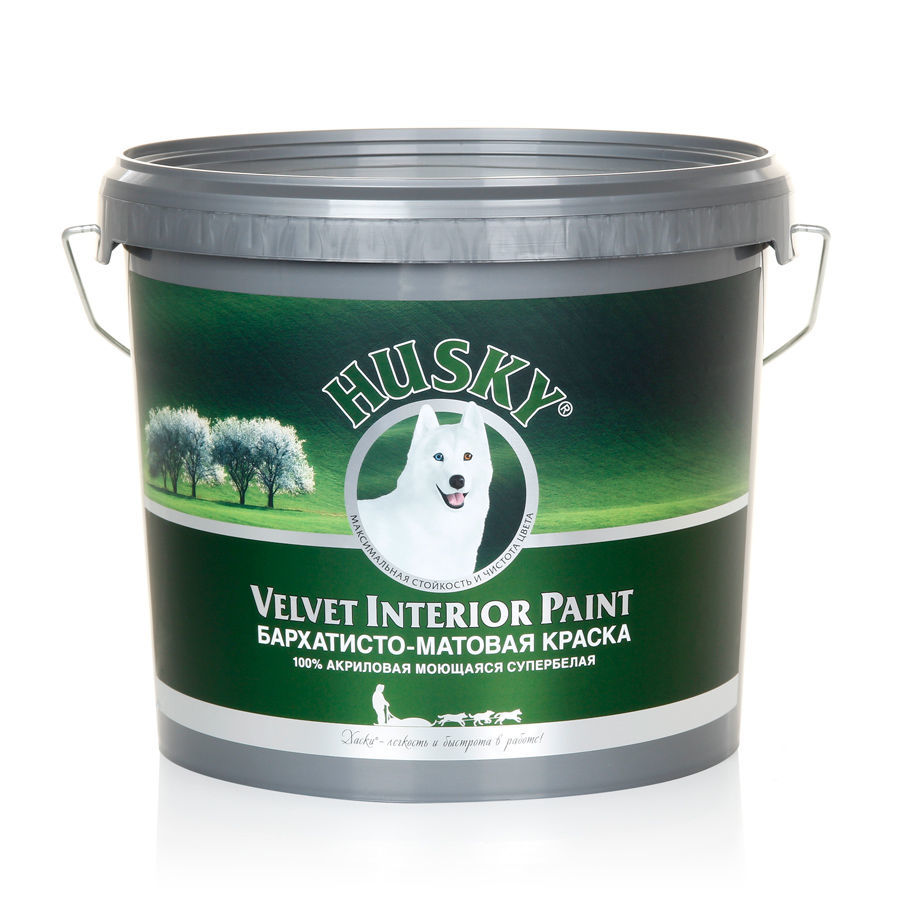 фото Краска husky интерьерная бархатная velvet interior paint