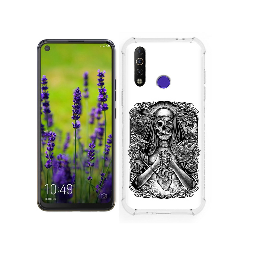 

Чехол MyPads Tocco для Tecno Camon 12 скелет с сердцем, Tocco