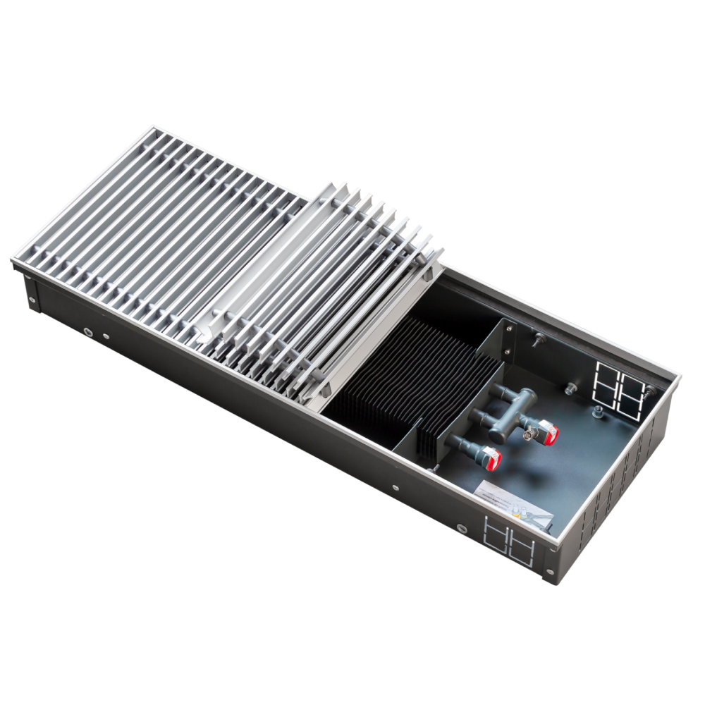 Водяной конвектор с решеткой Techno Power KVZ 300 - 85 - 2800 мм