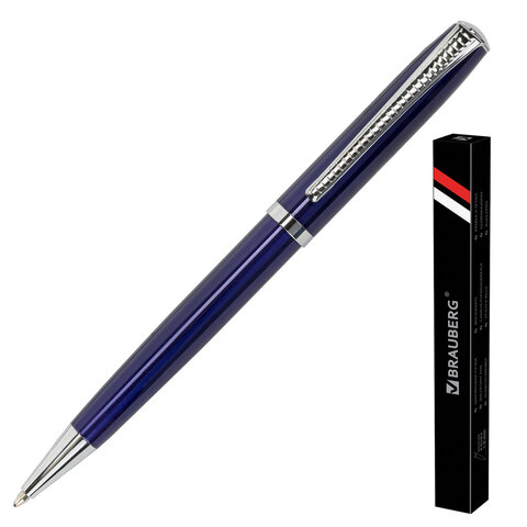 

Ручка шариковая Brauberg узел 1 мм, синяя Cayman Blue