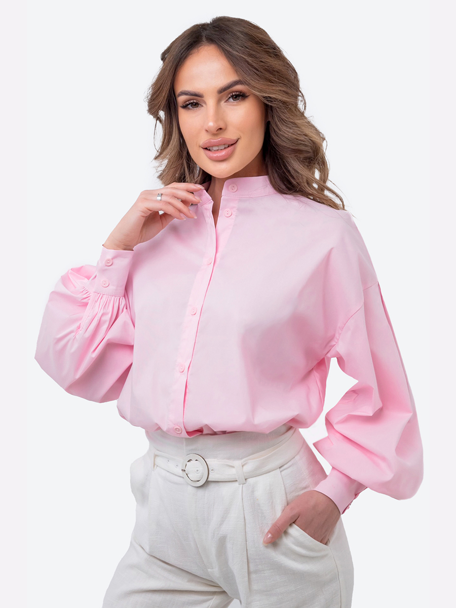 

Рубашка женская HappyFox HFBS4513 розовая 44 RU, Розовый, HFBS4513