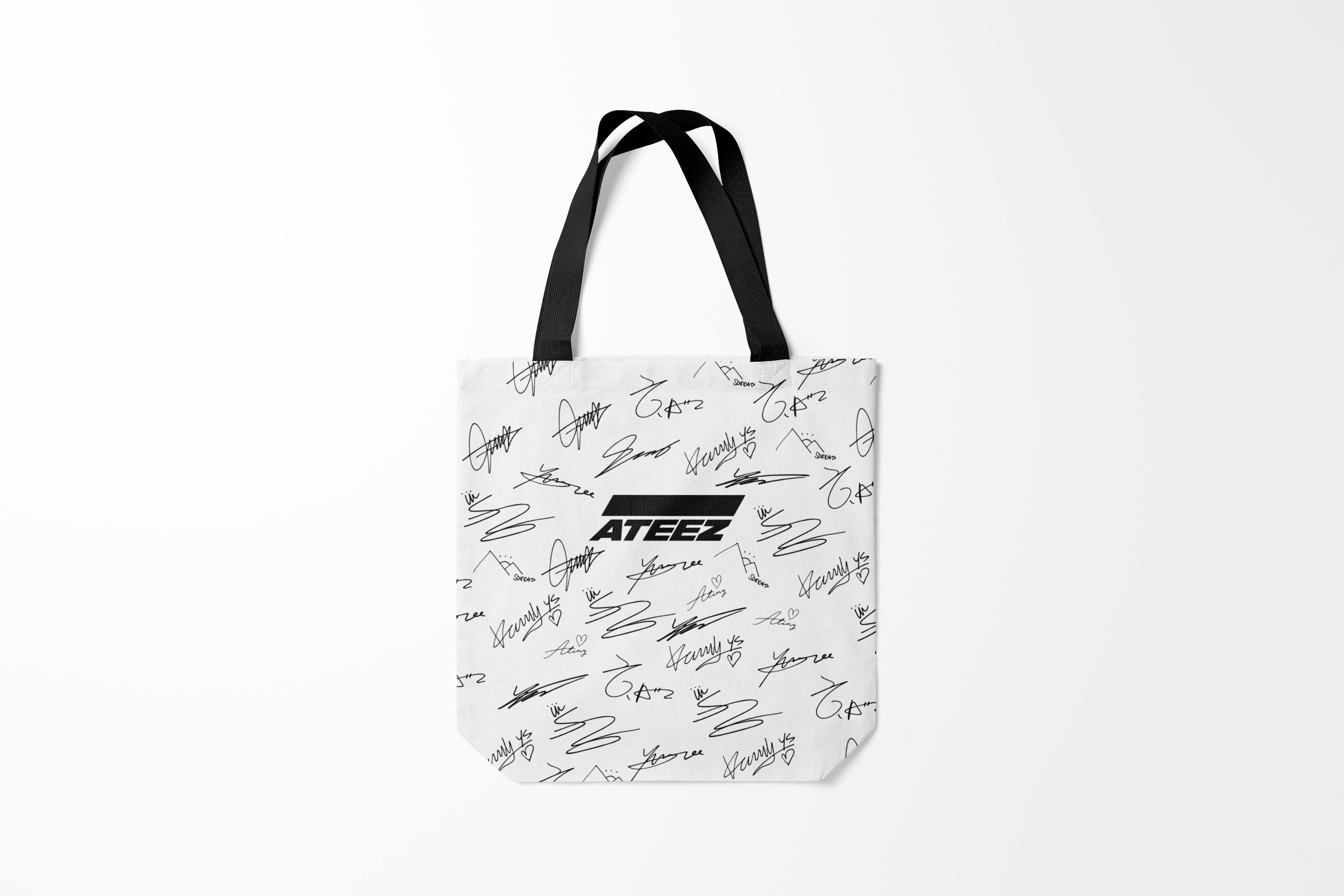 

Сумка шoппер унисекс Burnettie Ateez, белый, Ateez